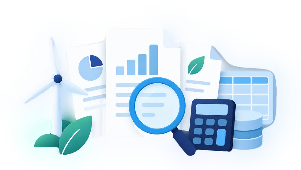 Illustration of industry data and guides